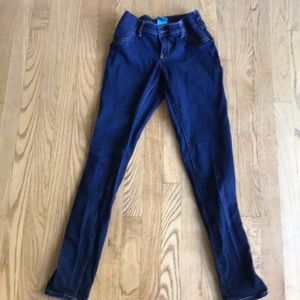 Maternity skinny jeans with side panels size 2
